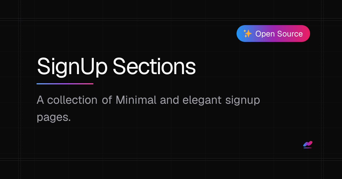 ScrollX UI | SignUp Sections