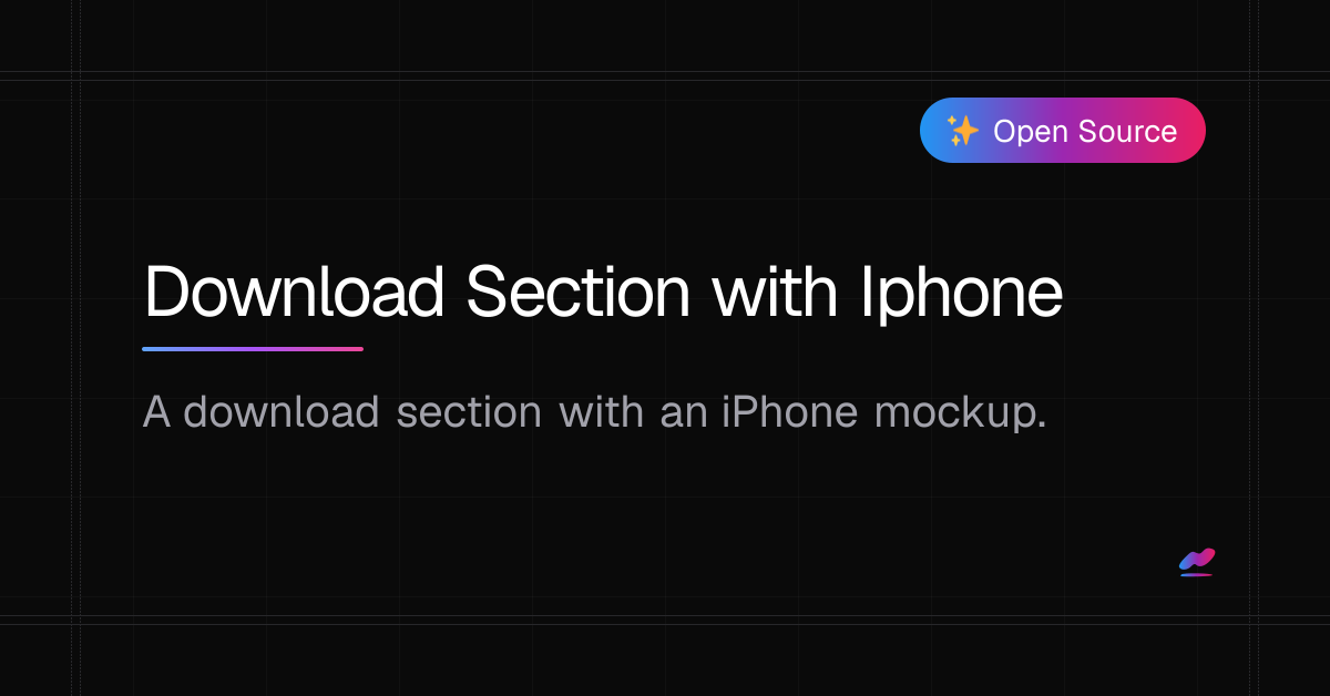 ScrollX UI | Download Section with Iphone