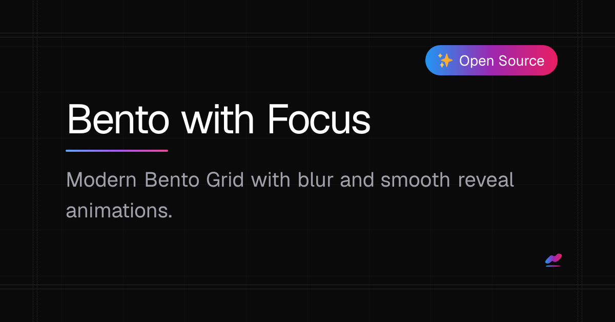 ScrollX UI | Bento with Focus